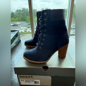 Timberland Women's Dark Blue Heeled Boots